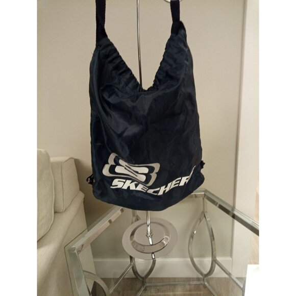 Skechers Women's Blue Drawstring Backpack Cinch Bag - Picture 1 of 5